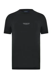 Hemington - Hemington Baskılı Merserize Pamuk Siyah Bisiklet Yaka T-Shirt Hemington - Hemington Baskılı Merserize Pamuk Siyah Bisiklet Yaka T-Shirt