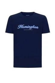 Hemington - Hemington Logolu Bisiklet Yaka Lacivert Pamuk T-Shirt Hemington - Hemington Logolu Bisiklet Yaka Lacivert Pamuk T-Shirt