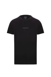 Hemington - Hemington Logolu Bisiklet Yaka Siyah T-Shirt