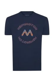 Hemington - Hemington Logolu Pima Pamuk Lacivert T-Shirt Hemington - Hemington Logolu Pima Pamuk Lacivert T-Shirt