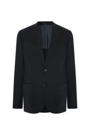 Hemington - İtalyan Yün Kaşmir Karışım Koyu Lacivert Blazer Ceket Hemington - İtalyan Yün Kaşmir Karışım Koyu Lacivert Blazer Ceket