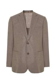 Hemington - İtalyan Yün Kaşmir Karışım Tütün Rengi Blazer Ceket Hemington - İtalyan Yün Kaşmir Karışım Tütün Rengi Blazer Ceket