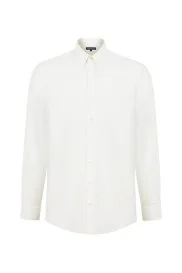 Hemington - Kaşmir Karışım Beyaz Spor Gömlek Hemington - Kaşmir Karışım Beyaz Spor Gömlek