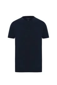 Hemington - Kaşmir Pamuk Karışım Bisiklet Yaka Lacivert T-Shirt