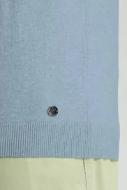 Hemington - Kaşmir Pamuk Karışım Açık Mavi Triko Polo