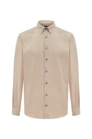 Hemington - Kaşmirli Gizli Düğme Camel Business Gömlek Hemington - Kaşmirli Gizli Düğme Camel Business Gömlek
