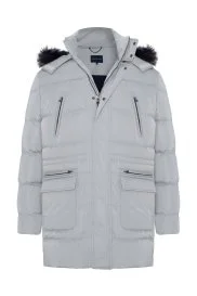 Kaz Tüyü Dolgulu Parka