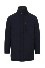 Hemington - Elyaf Dolgulu Lacivert-Siyah Çift Taraflı Mont