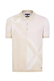 Hemington - Keten Pamuk Karışım Kum Rengi Triko Polo