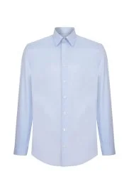 Hemington - Kuş Gözü Dokulu Mavi Non-Iron Business Gömlek Hemington - Kuş Gözü Dokulu Mavi Non-Iron Business Gömlek