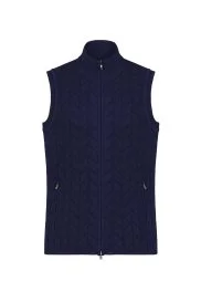 Hemington - Lacivert Activewear Merino Yün Triko Yelek