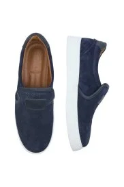 Hemington - El Yapımı Süet Deri Lacivert Spor Ayakkabı Hemington - El Yapımı Süet Deri Lacivert Spor Ayakkabı