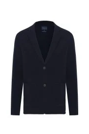 Hemington - Extrafine Merino Lacivert Triko Blazer Ceket Hemington - Extrafine Merino Lacivert Triko Blazer Ceket