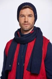 Hemington - Lacivert Merino Yün Su İtici Bere