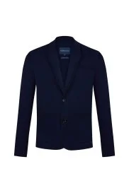 Hemington - Lacivert Merserize Pamuk Triko Blazer Ceket Hemington - Lacivert Merserize Pamuk Triko Blazer Ceket