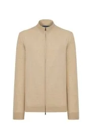 Hemington - Lambswool Yün Fermuarlı Camel Hırka Hemington - Lambswool Yün Fermuarlı Camel Hırka