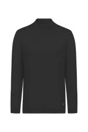 Hemington - Lupetto Yaka Merino Yün Siyah Triko