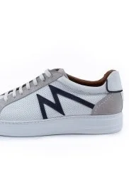 Hemington - M Logolu El Yapımı Beyaz Deri Sneaker Hemington - M Logolu El Yapımı Beyaz Deri Sneaker
