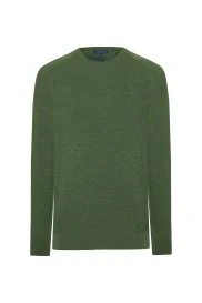 Hemington - Merino Yün Açık Yeşil Bisiklet Yaka Triko