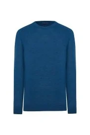 Hemington - Merino Yün Petrol Mavisi Bisiklet Yaka Triko Hemington - Merino Yün Petrol Mavisi Bisiklet Yaka Triko