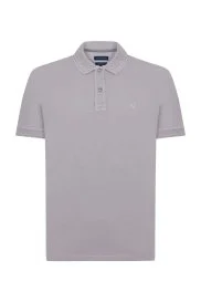 Hemington - Vintage Görünümlü Açık Gri Polo Yaka T-Shirt Hemington - Vintage Görünümlü Açık Gri Polo Yaka T-Shirt