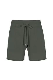 Hemington - Nakış Logolu Bağcıklı Haki Triko Şort