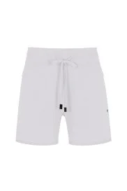 Hemington - Nakış Logolu Bağcıklı Kırık Beyaz Triko Şort