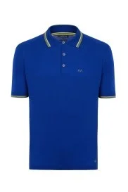 Hemington - Nakış Logolu İndigo Giza Pamuk Triko Polo