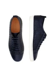 Hemington - Örgü Detaylı El Yapımı Lacivert Sneaker Hemington - Örgü Detaylı El Yapımı Lacivert Sneaker