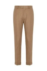 Pamuk Kaşmir Camel Relax Chino Pantolon