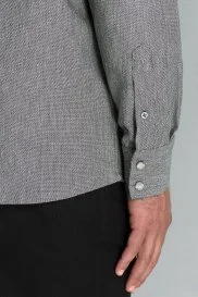 Hemington - Pamuk Tencel Kumaş Metal Düğmeli Antrasit Ceket Gömlek