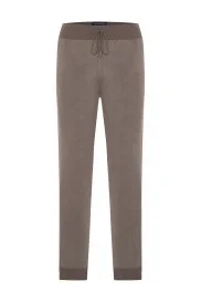 Pike Örgü Pamuk Karışım Kahverengi Triko Lounge Pantolon