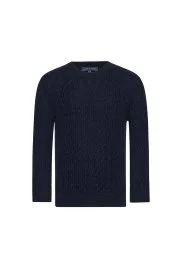 Hemington - Saç Örgü Desenli Lambswool Lacivert Çocuk Kazak Hemington - Saç Örgü Desenli Lambswool Lacivert Çocuk Kazak