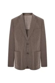 Hemington - Saf Kaşmir Tütün Rengi Blazer Ceket