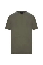 Hemington - Saf Keten Haki Bisiklet Yaka T-Shirt