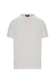 Hemington - Saf Keten Kırık Beyaz Bisiklet Yaka T-Shirt