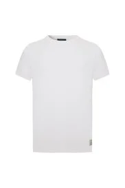 Hemington - Saf Pamuk Bisiklet Yaka Beyaz Basic T-Shirt Hemington - Saf Pamuk Bisiklet Yaka Beyaz Basic T-Shirt