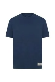 Hemington - Saf Pamuk Bisiklet Yaka Lacivert Basic T-Shirt