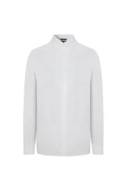 Hemington - Saf Pamuk Düğmeli Beyaz Oxford Gömlek Hemington - Saf Pamuk Düğmeli Beyaz Oxford Gömlek