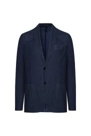 Hemington - Saf Pamuk Lacivert Blazer Ceket