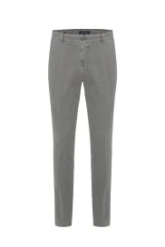 Hemington - Saf Pamuk Orta Gri Regular Fit Chino Pantolon