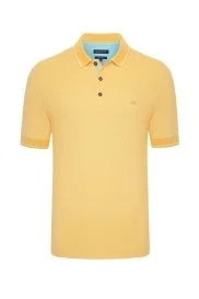 Hemington - Sarı Basic Pike Pamuk Polo T-Shirt Hemington - Sarı Basic Pike Pamuk Polo T-Shirt