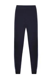 Hemington - Şerit Detaylı Lacivert Merino Yün Triko Pantolon Hemington - Şerit Detaylı Lacivert Merino Yün Triko Pantolon