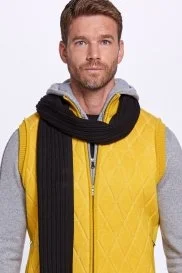 Hemington - Siyah Merino Yün Atkı