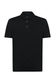 Hemington - Saf Keten Siyah Polo Yaka T-Shirt Hemington - Saf Keten Siyah Polo Yaka T-Shirt