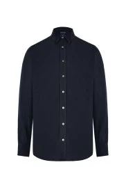 Hemington - Siyah Saf Pamuk Gömlek Hemington - Siyah Saf Pamuk Gömlek