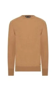 Hemington - Extrafine Merino Camel Bisiklet Yaka Triko