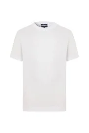 Hemington - Supima Pamuk Bisiklet Yaka Tencel Beyaz Çocuk T-Shirt