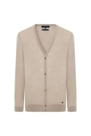 Ultrafine Merino Yünü Krem Triko Hırka