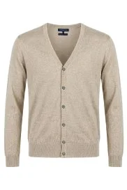 Ultrafine Merino Yünü Krem Triko Hırka